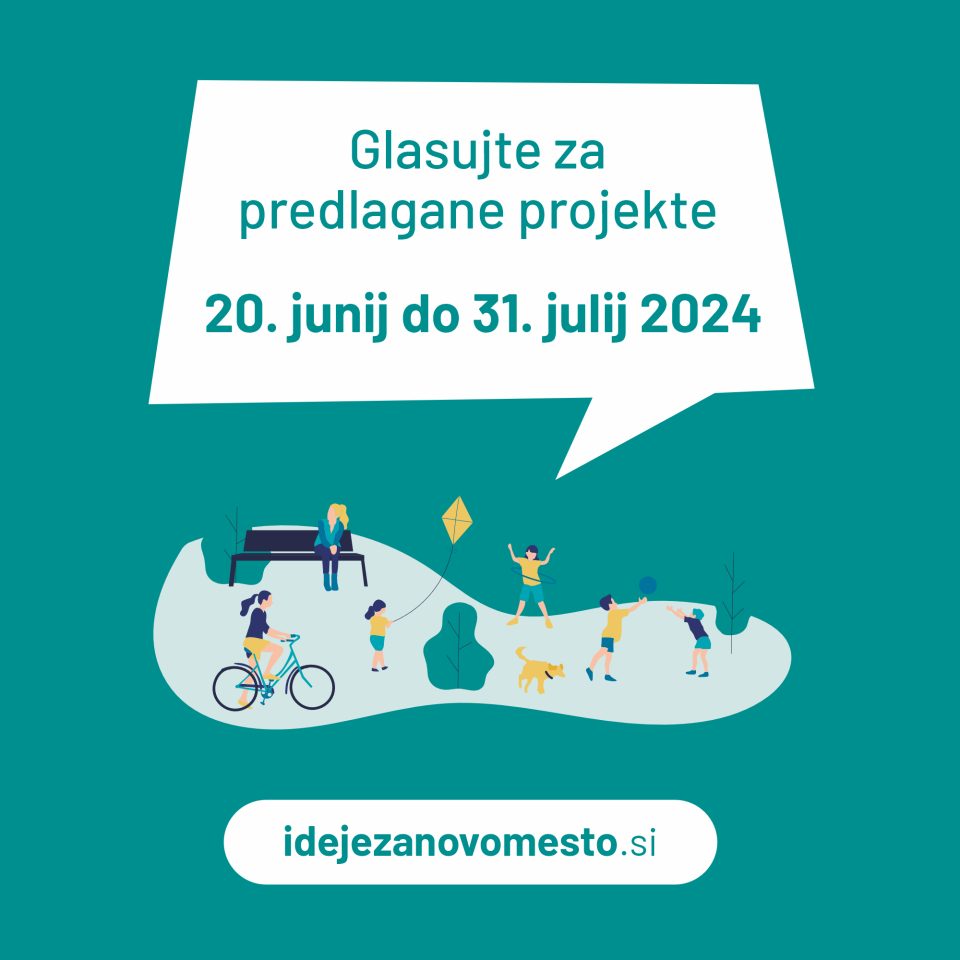 Glasovanje za predloge participativnega proračuna.